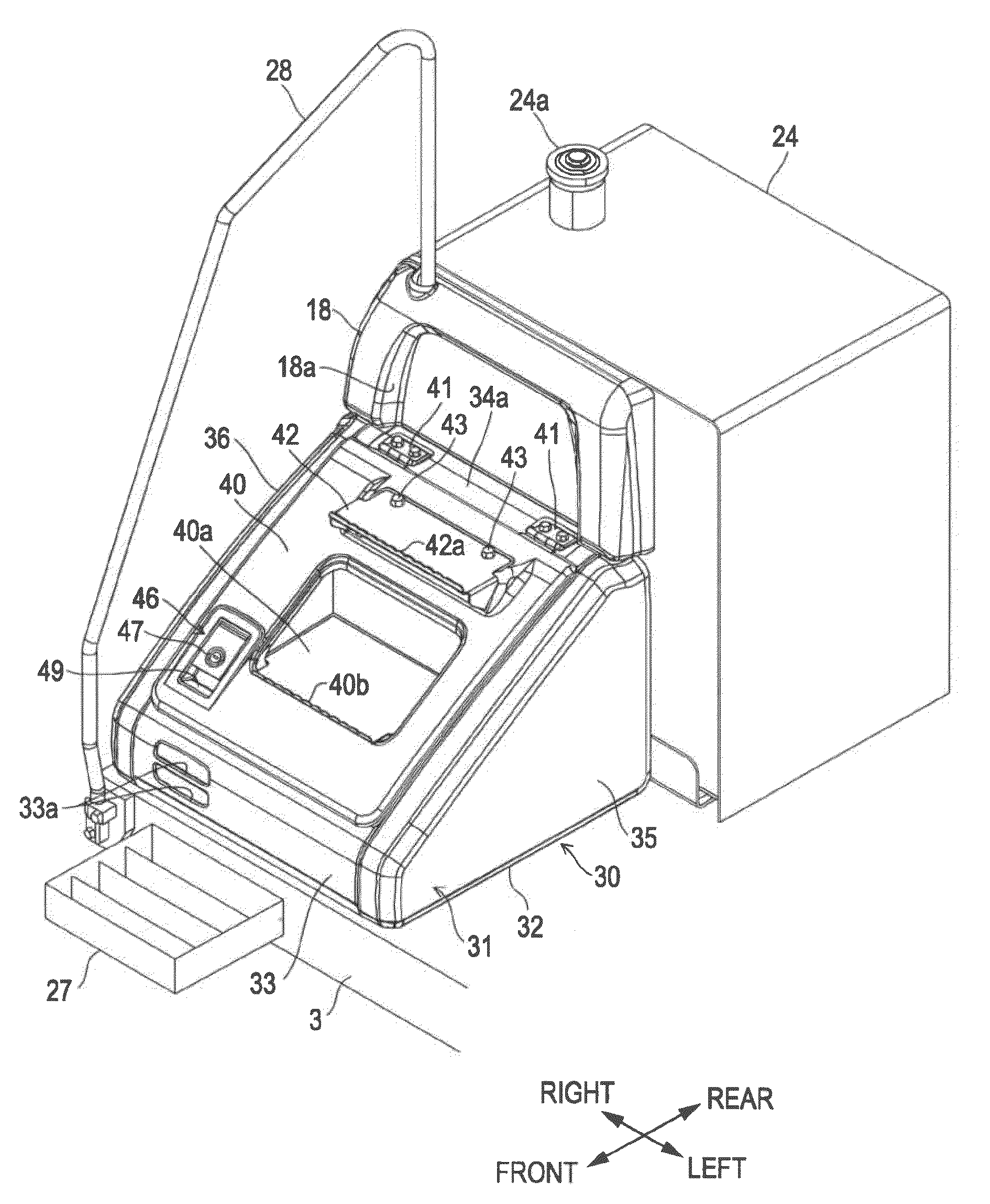 Toolbox structure of construction machine