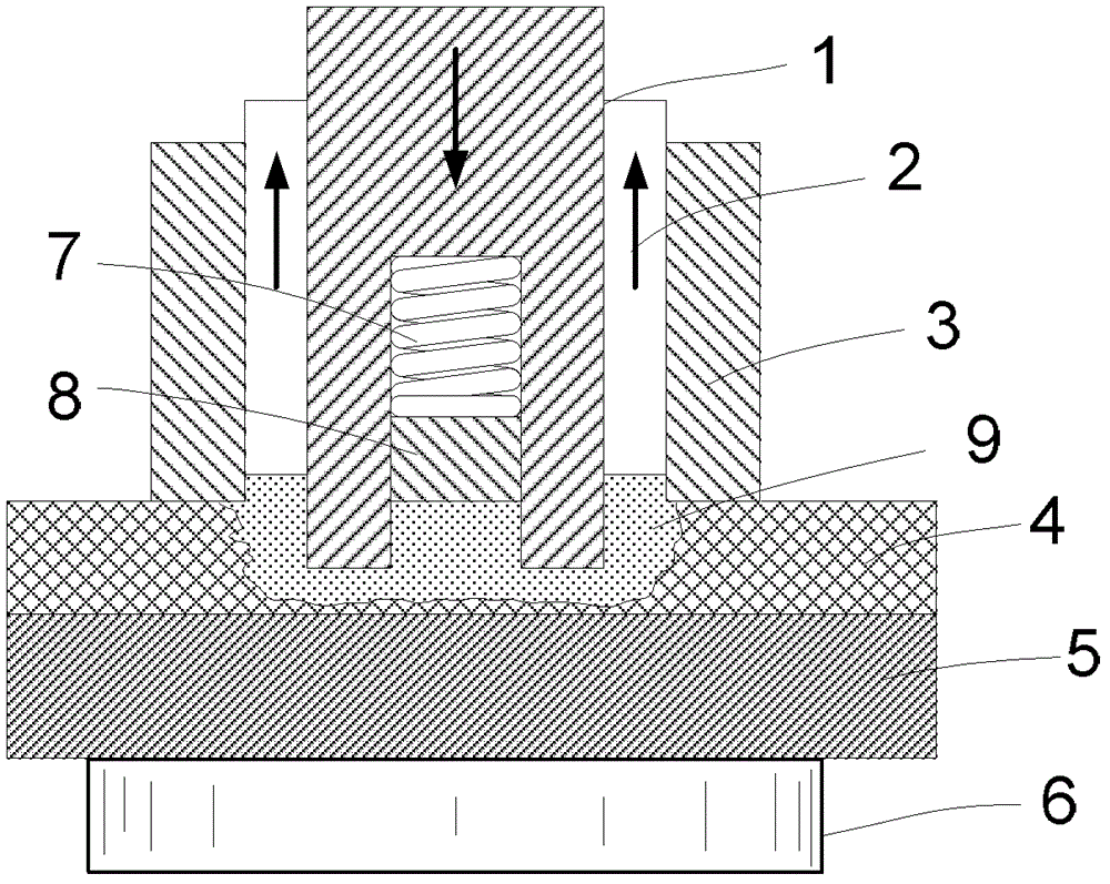 Three-ring solid phase spot welding method