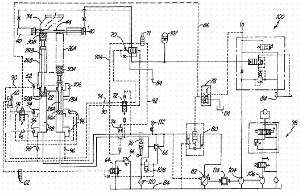 Pumping stroke control method for viscous material double-cylinder pump and pumping equipment for viscous material