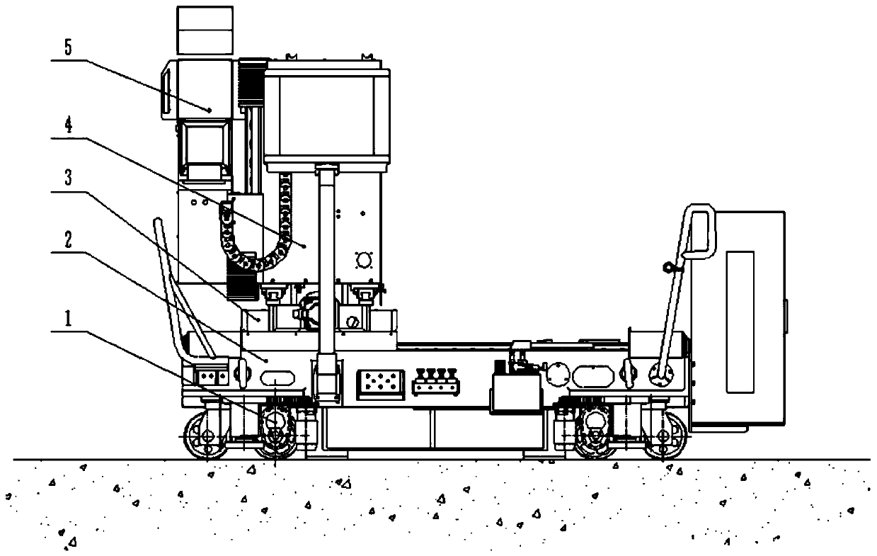 All-round self-moving type flexible multi-functional special numerical control milling machine