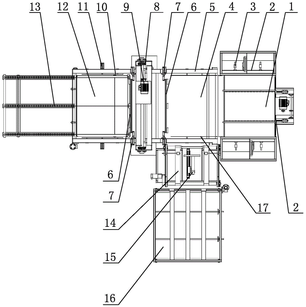 Pharmaceutical glass bottle horizontal push palletizing system