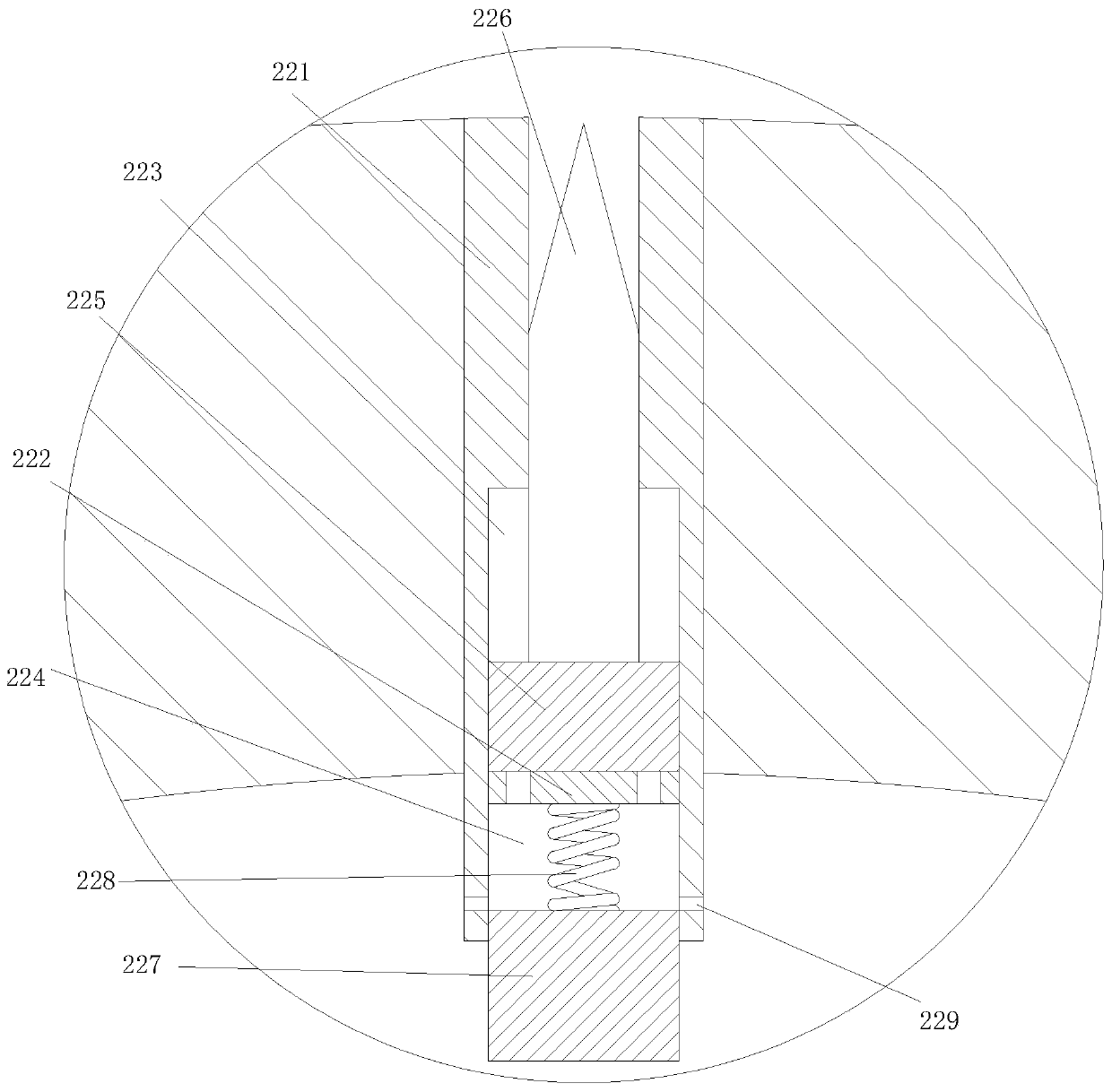 Medical waste solid-liquid separation and collection device