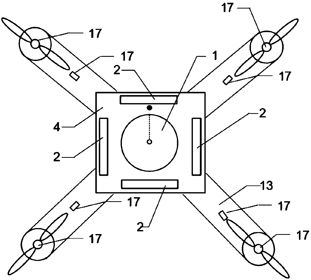 Flight platform positioning device and positioning method suitable for inferior working of chimney