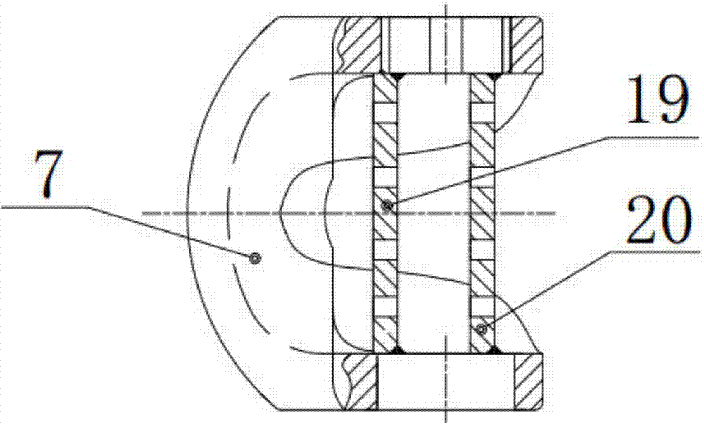 Noise elimination V-type ball valve with combined hole plates