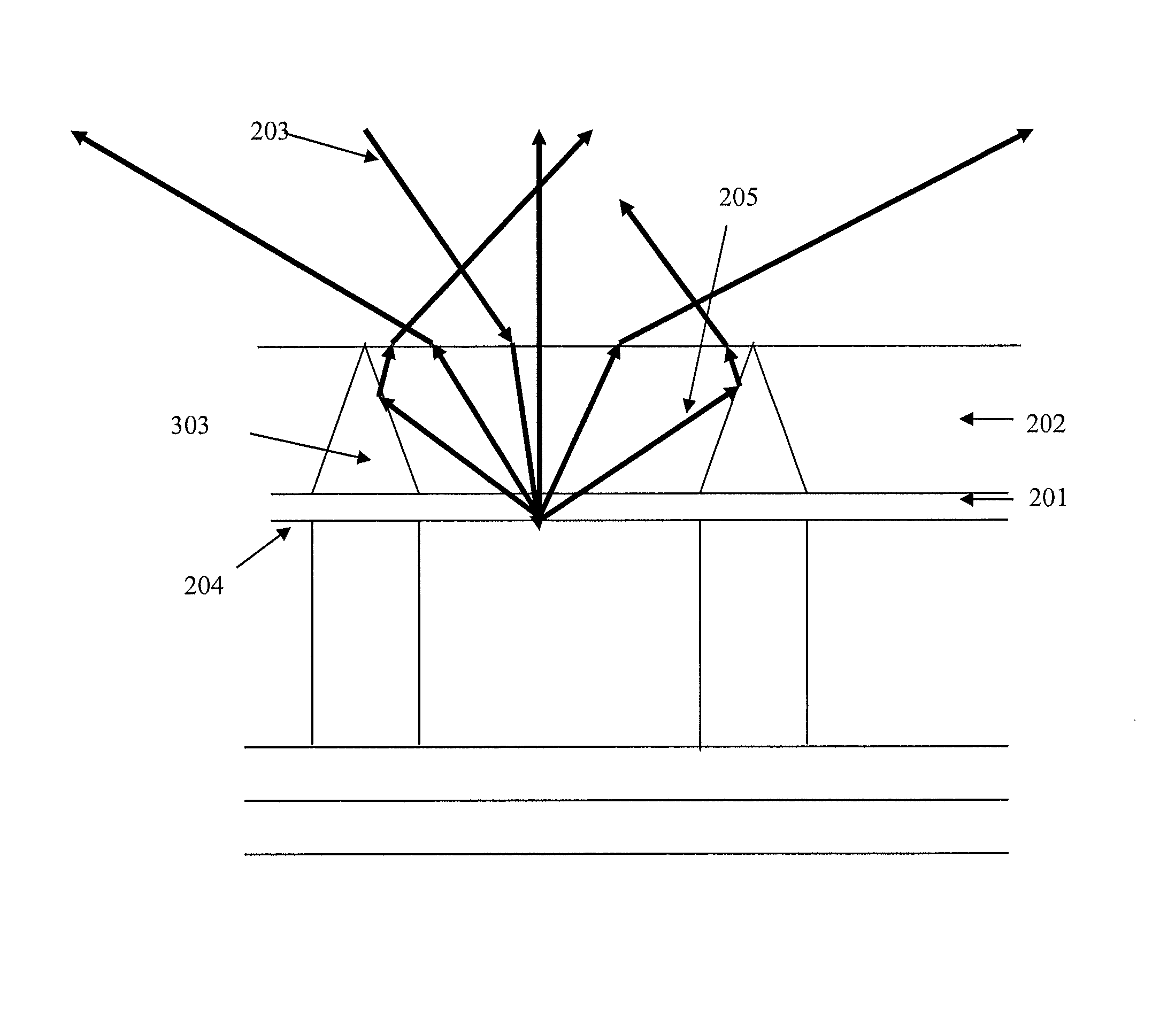 Display device with a brightness enhancement structure