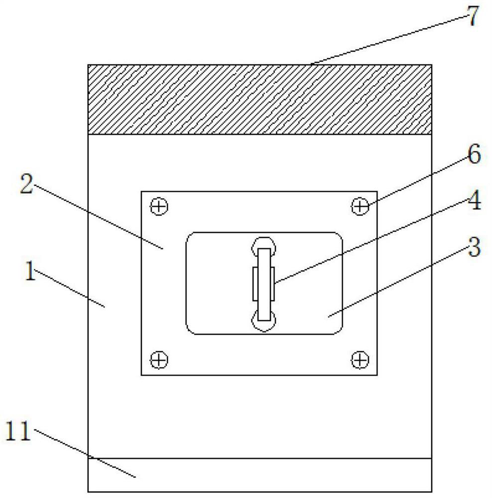 Automobile tail door lock catch structure