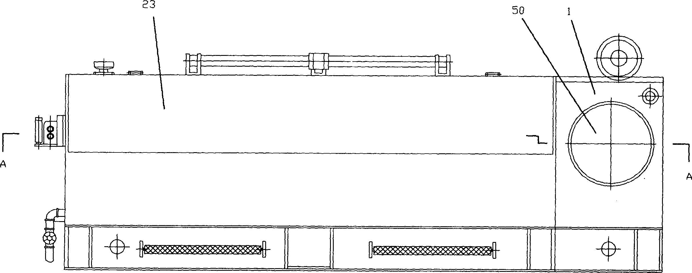 Wiredrawing machine for metal material