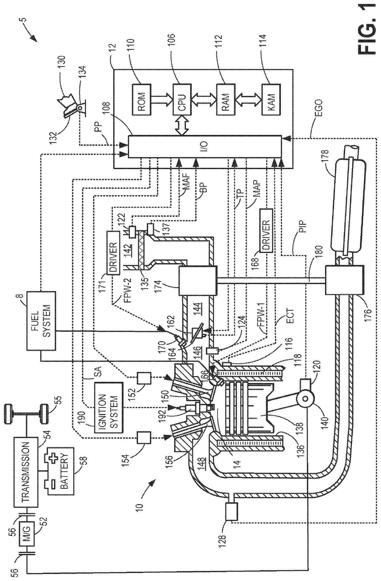 Method for monitoring component life