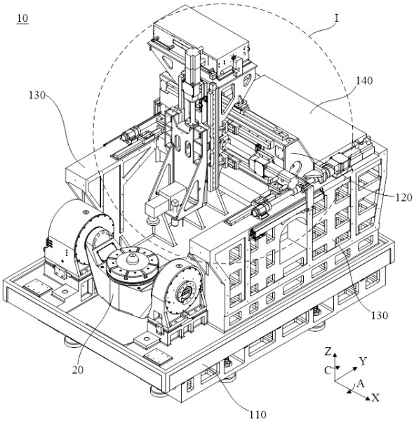 Five-axis laser milling machine tool