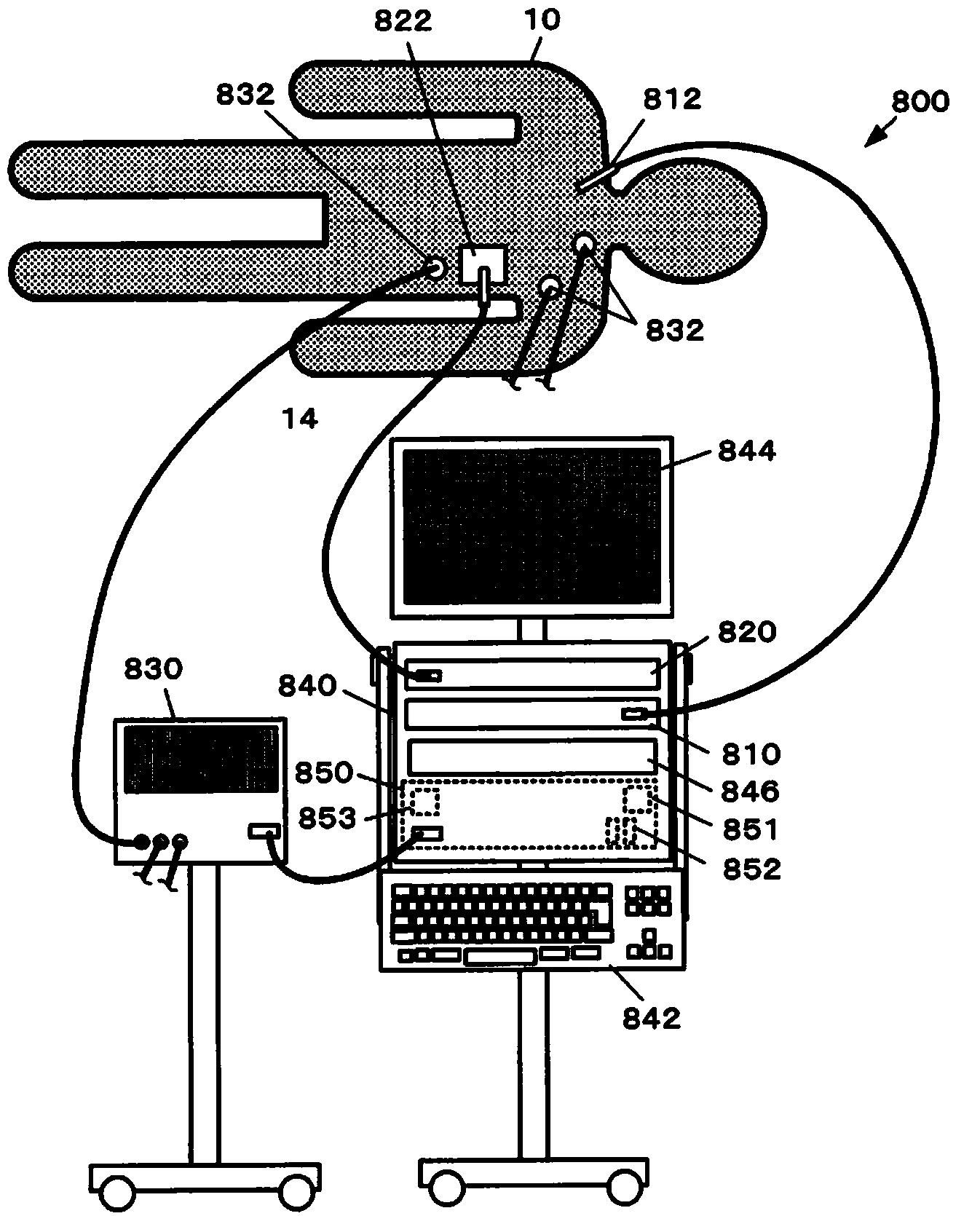 Left atrial pressure measurement method and left atrial pressure measurement device