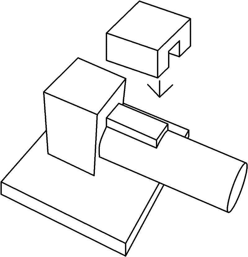 Method for forming notch on pipe and stamping die thereof