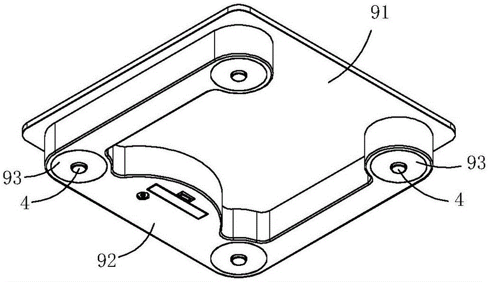 Single-plate intelligent double-stage weighing electronic scale