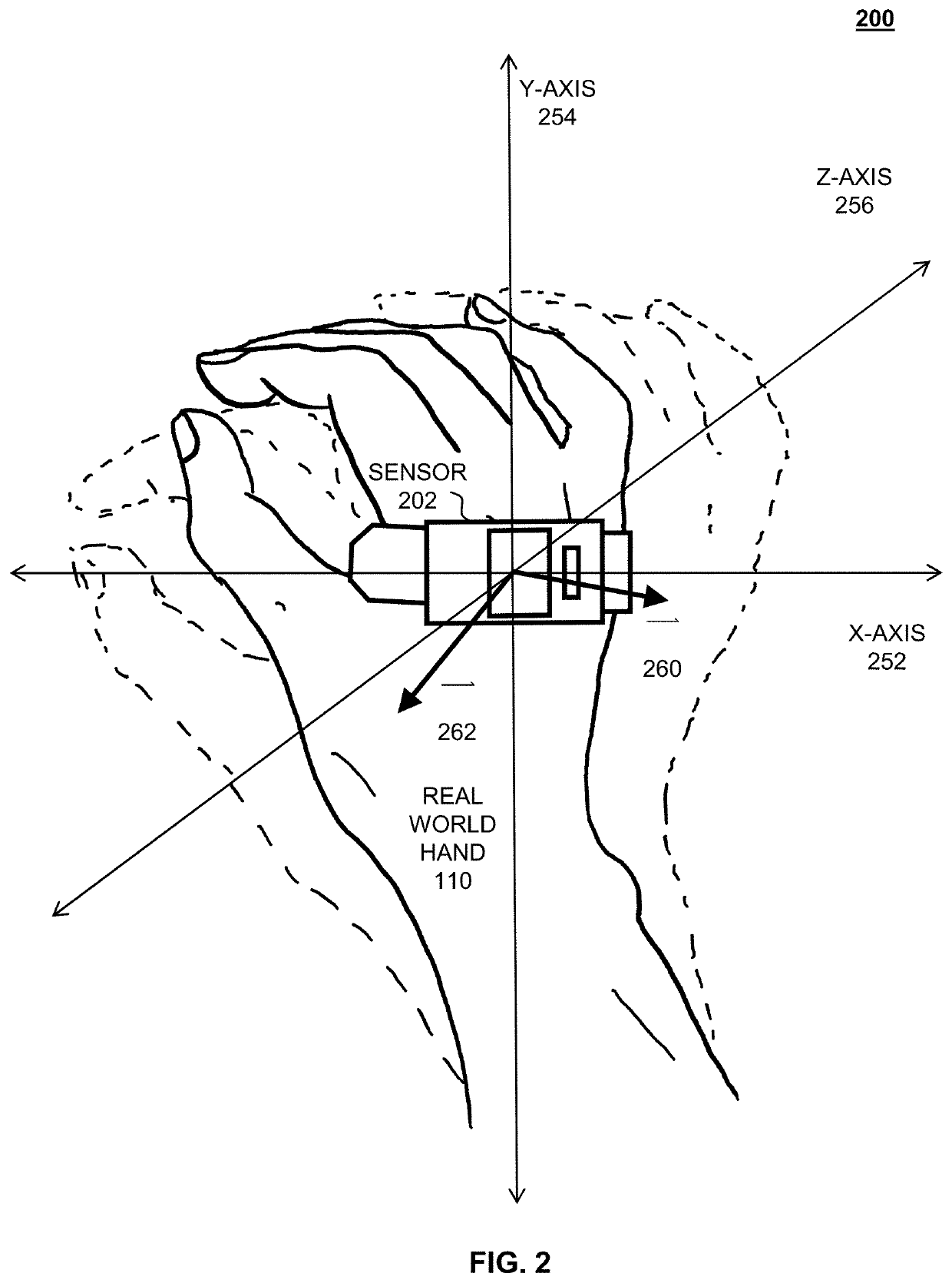 Tremor detecting and rendering in virtual reality