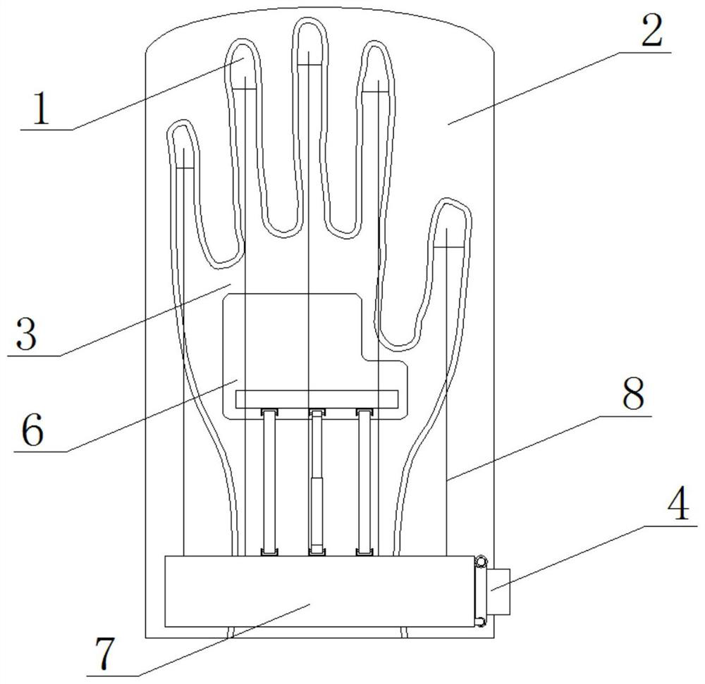 Finger exercising device for rehabilitation nursing of neurology department