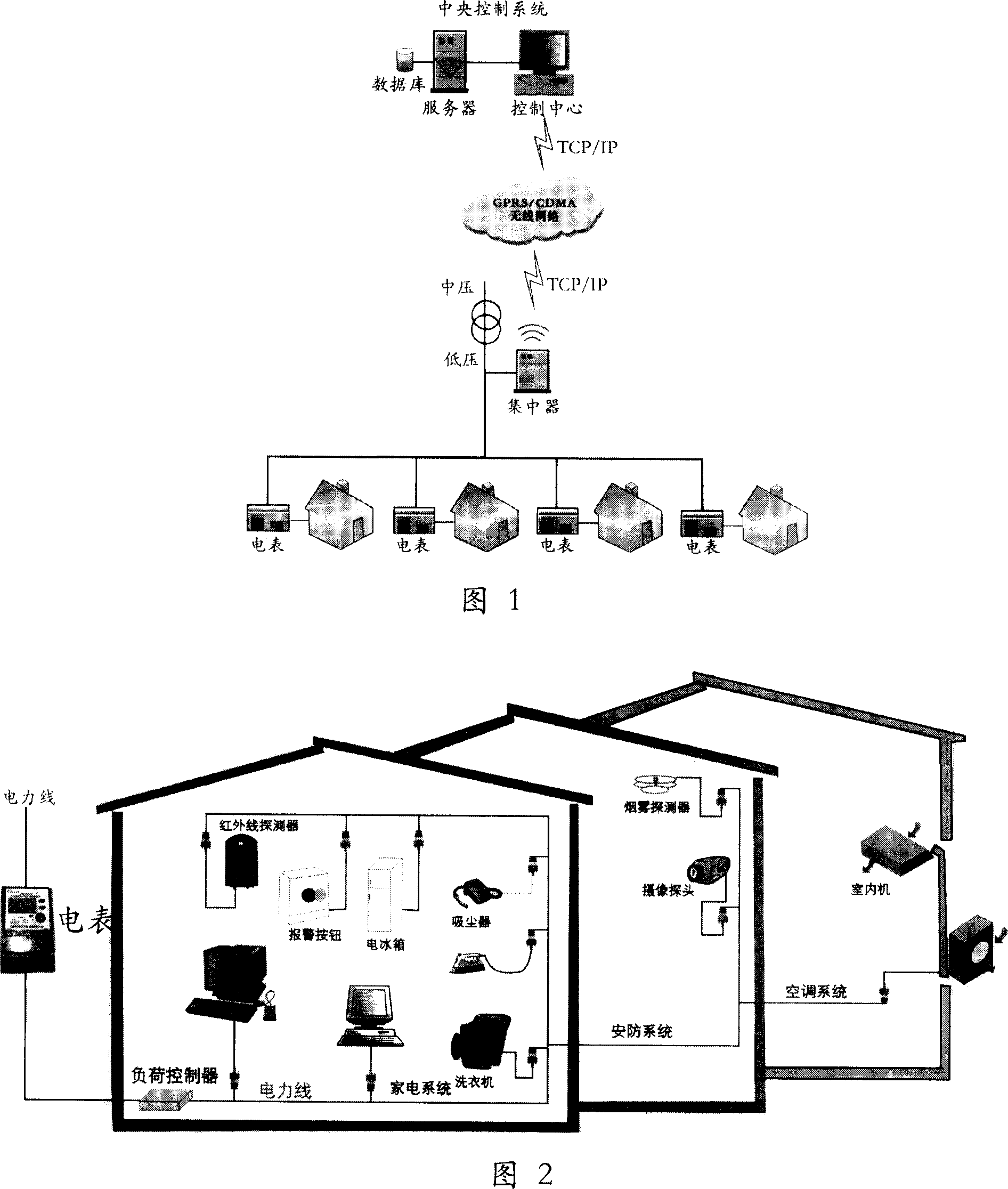 Low-voltage carrier centralized network and method of constructing network, transmitting and receiving thereof