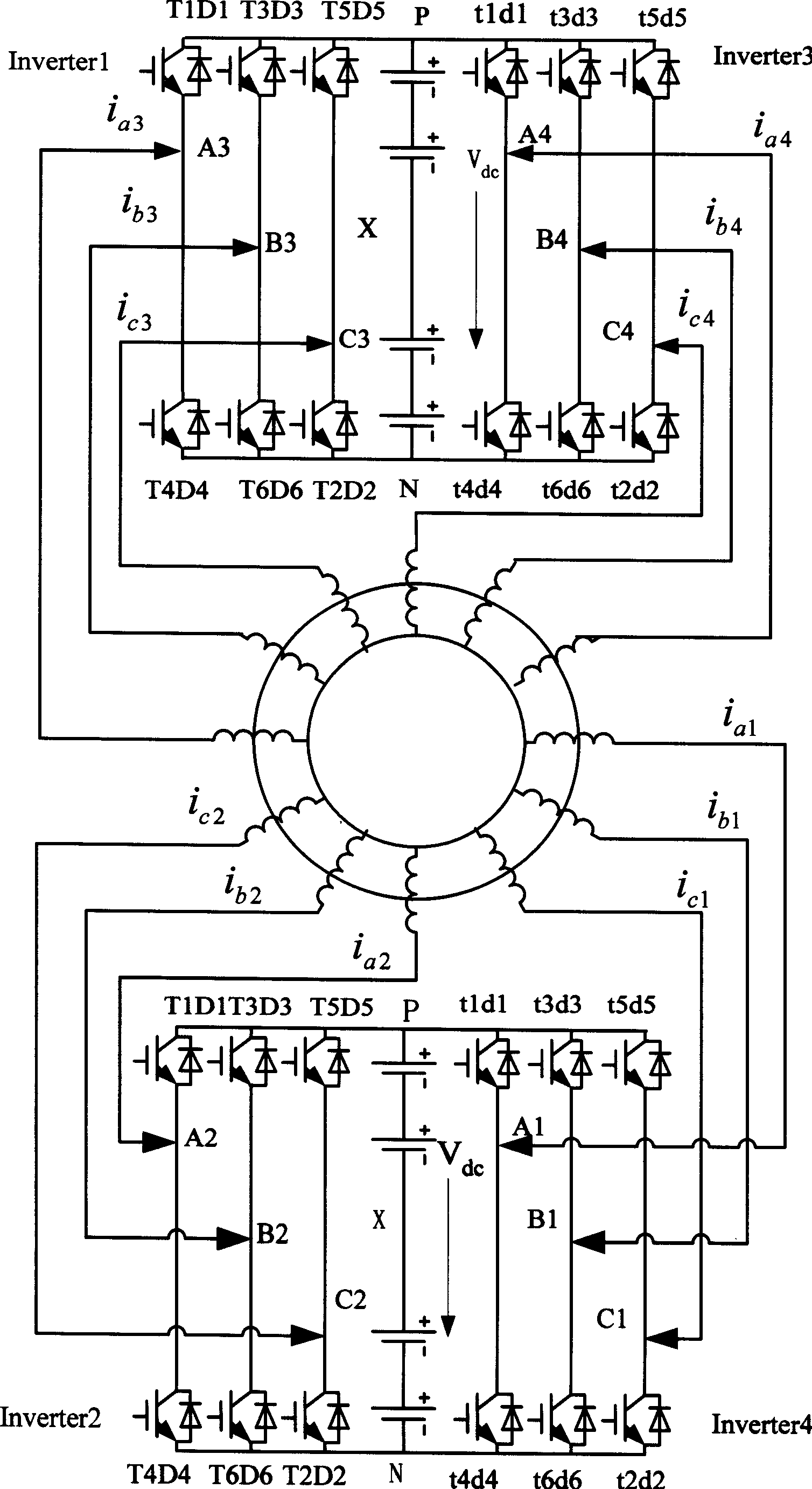 Rotor multi three-phase AC excitation asynchronous hydraulic generator