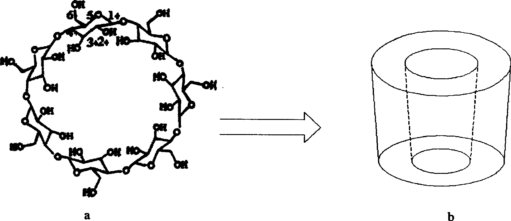 Beta-cyclodextrin derivative, preparation thereof and use as chiral selector