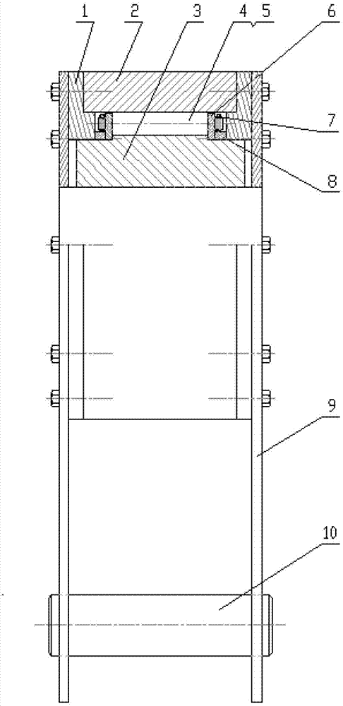 Contact backstop of logarithmic spiral profile wedge blocks