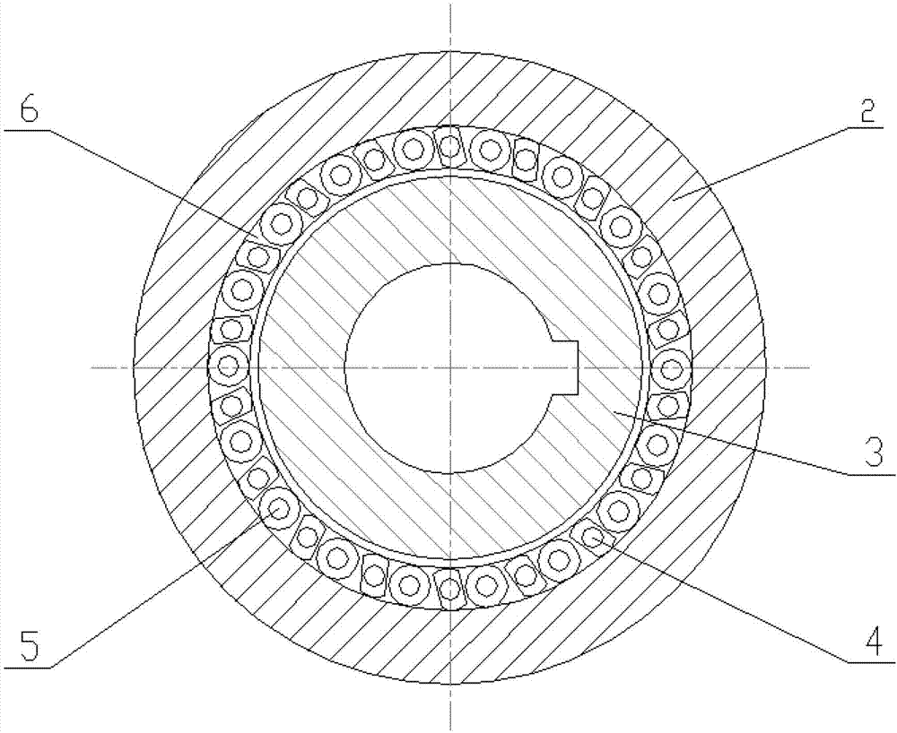 Contact backstop of logarithmic spiral profile wedge blocks