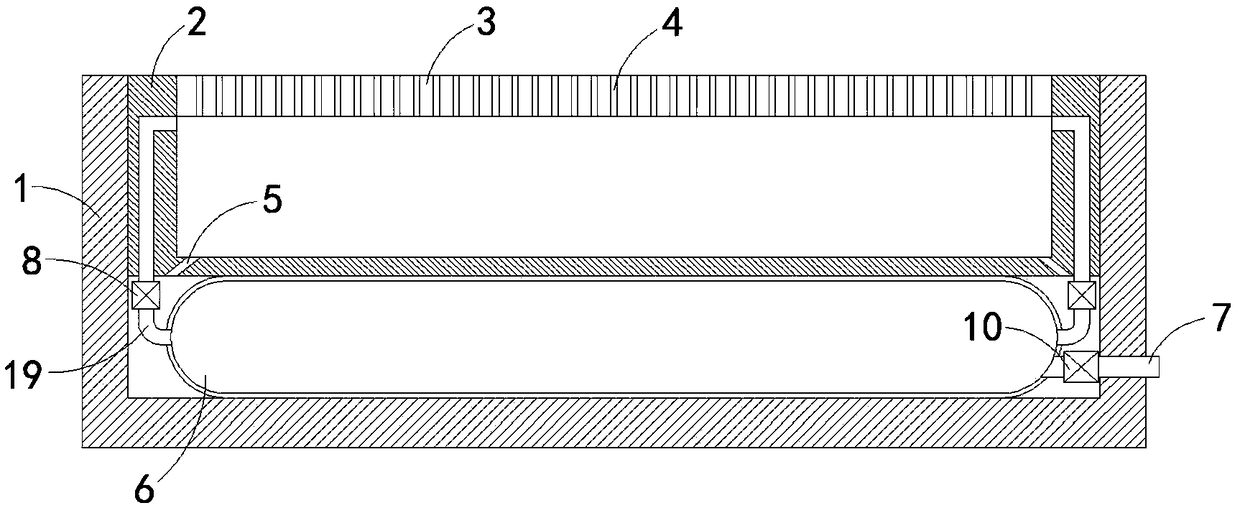 Carpet box with capillary water absorption function