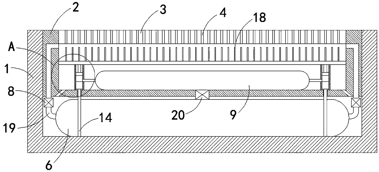 Carpet box with capillary water absorption function