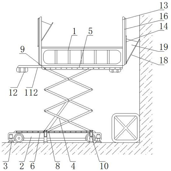 Climbing type building construction operation platform outside building