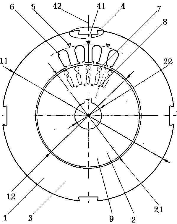 Ultrahigh energy efficiency 750W two-pole three-phase asynchronous motor