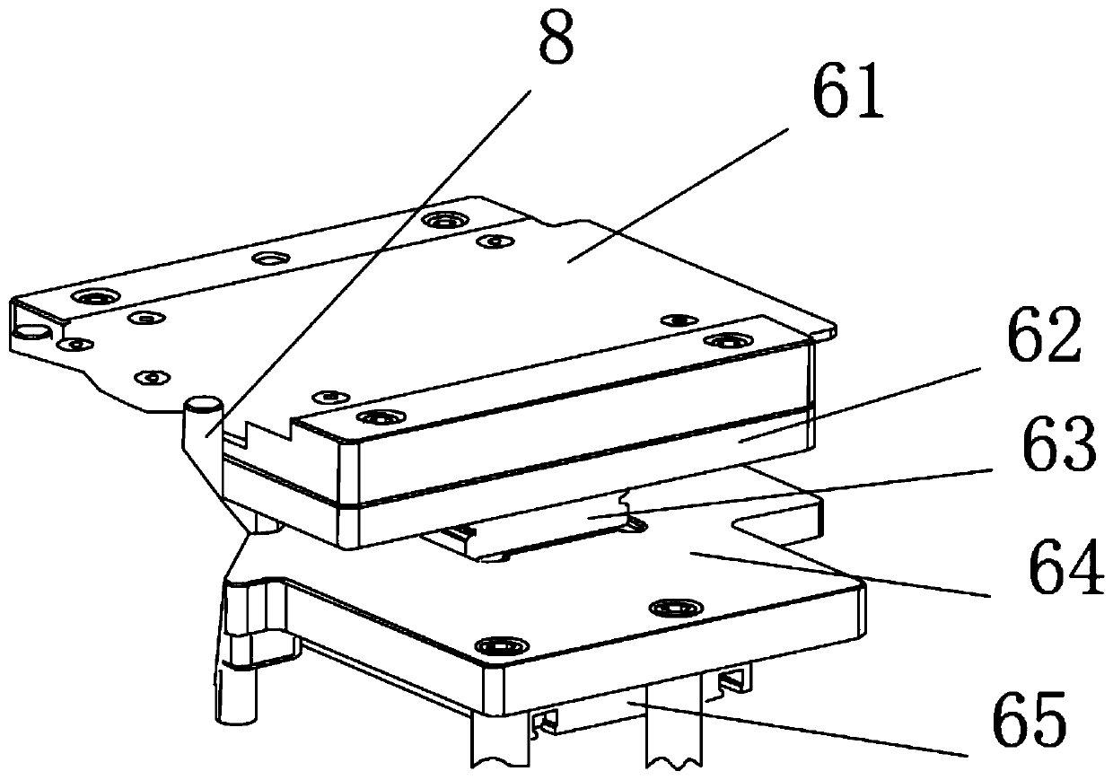 Long-strip-body detection steering and distributing conveying mechanism