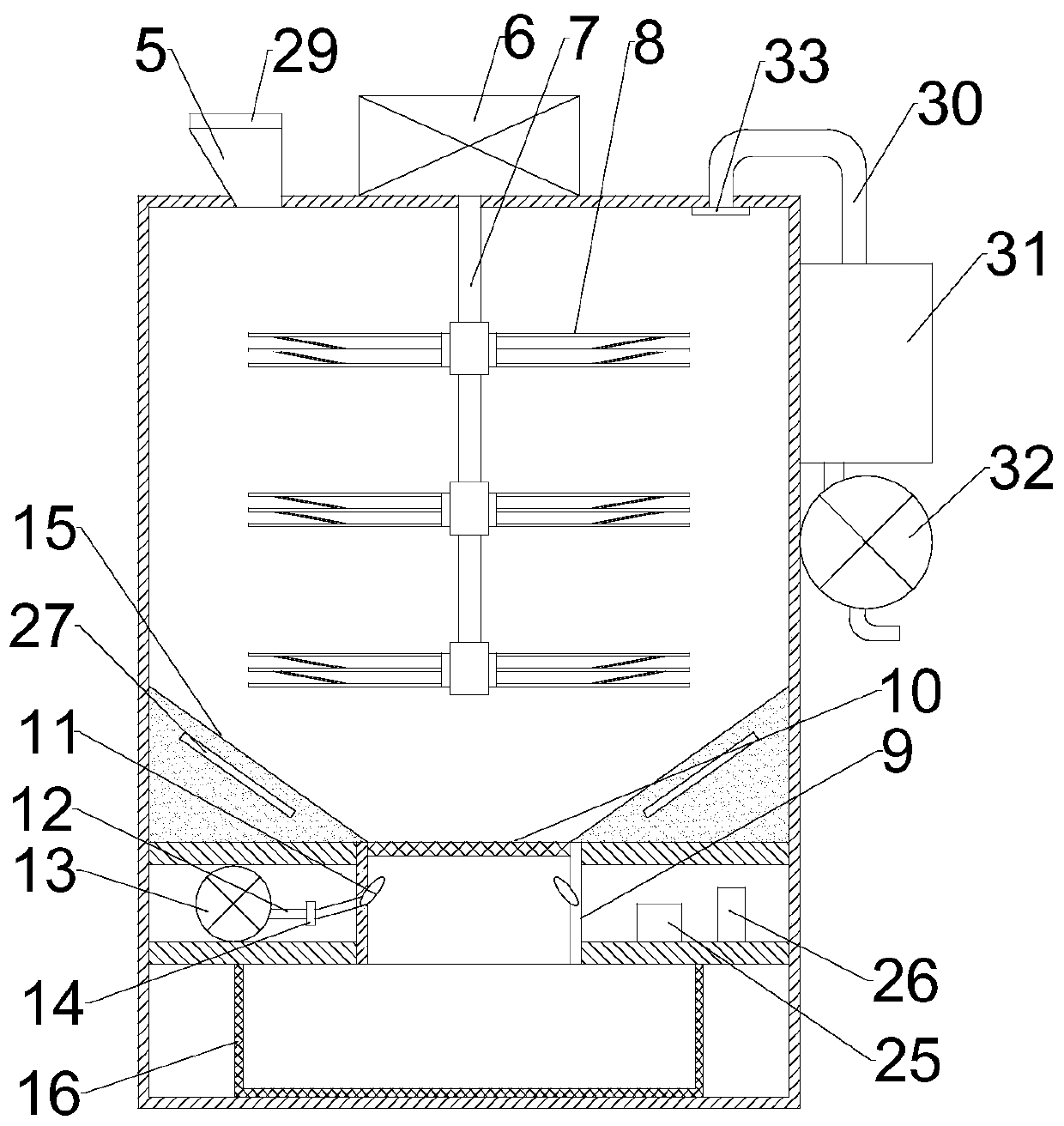 A device for crushing medicinal materials