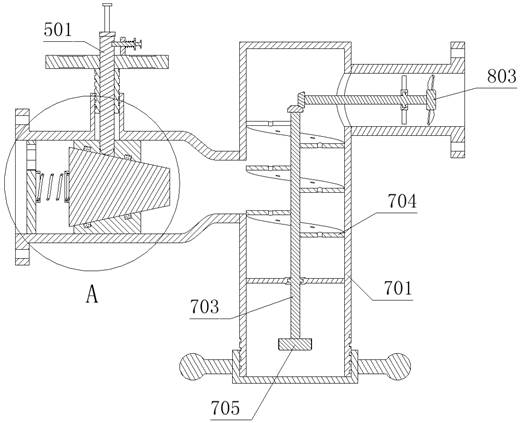 Flow limiting valve with cleaning function for industrial water room