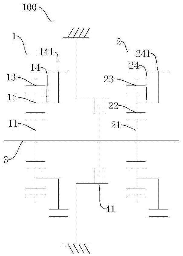 Power driving system and vehicle with power driving system