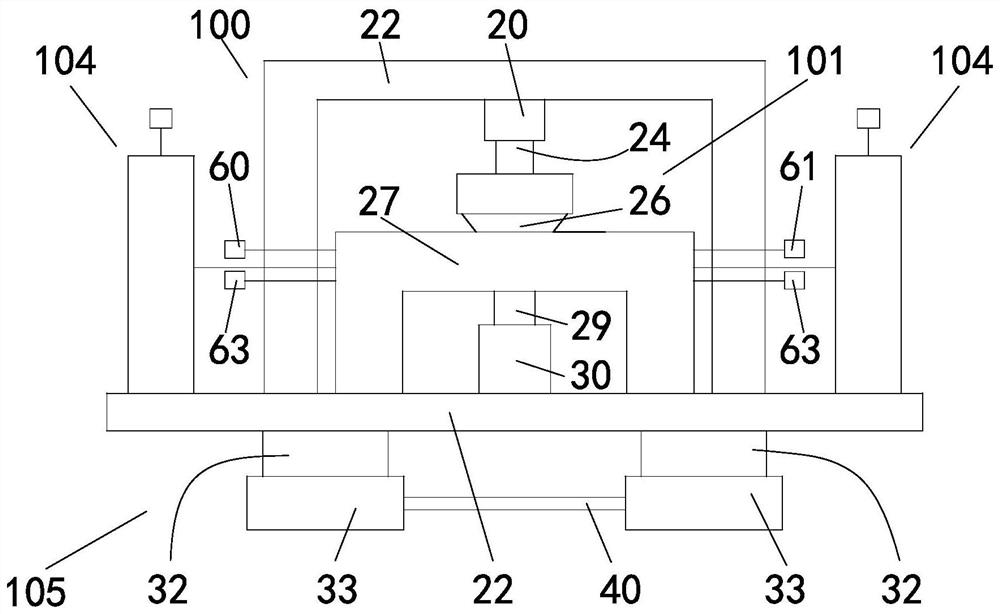 Fluid system component mechanical property detection device, detection system and detection method