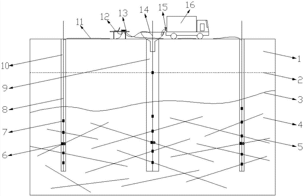 Karst fissure water detection system and method