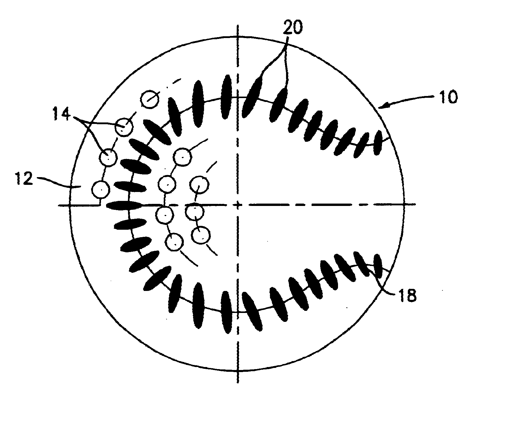 Ball for pitching machine