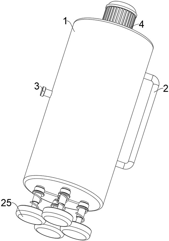 Coupling agent coating device for abdominal ultrasonic examination