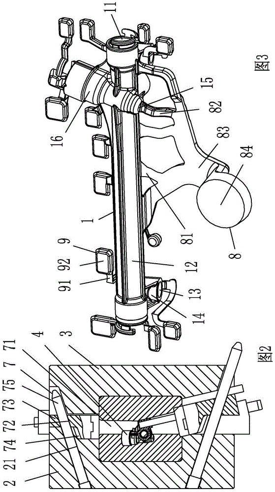 Pipe -shaped car parts die casting mold