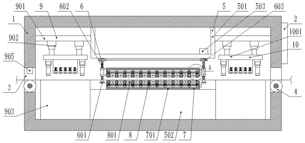 Multifunctional cloth pressing device for clothing processing