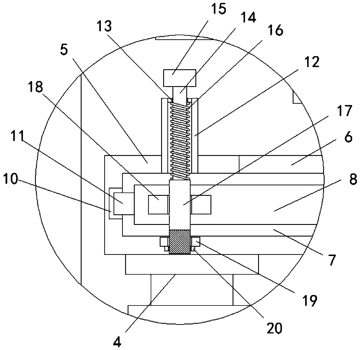 Single-shaft shredding machine convenient to recycle waste and thorough in smashing