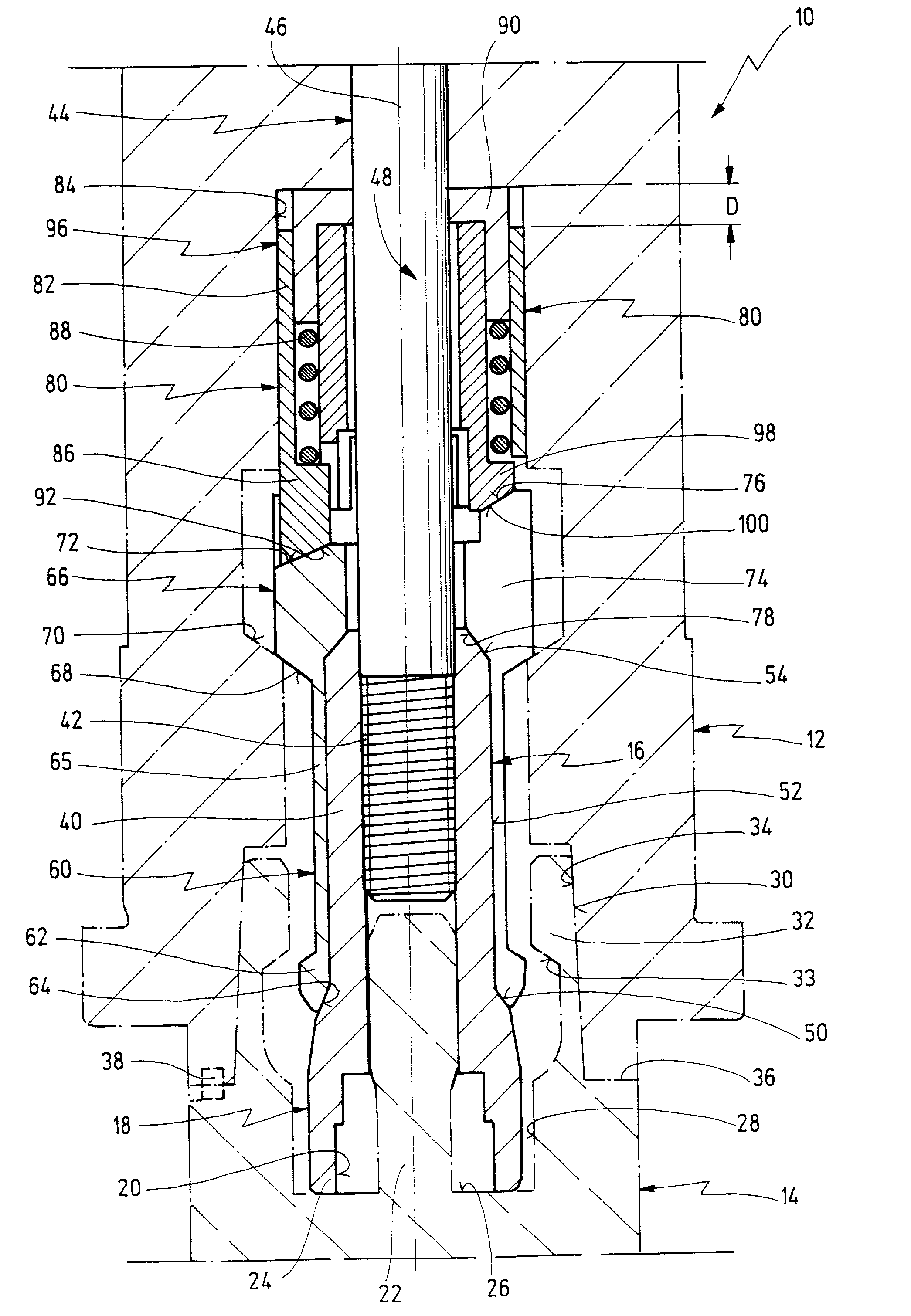 Spindle in a machine tool