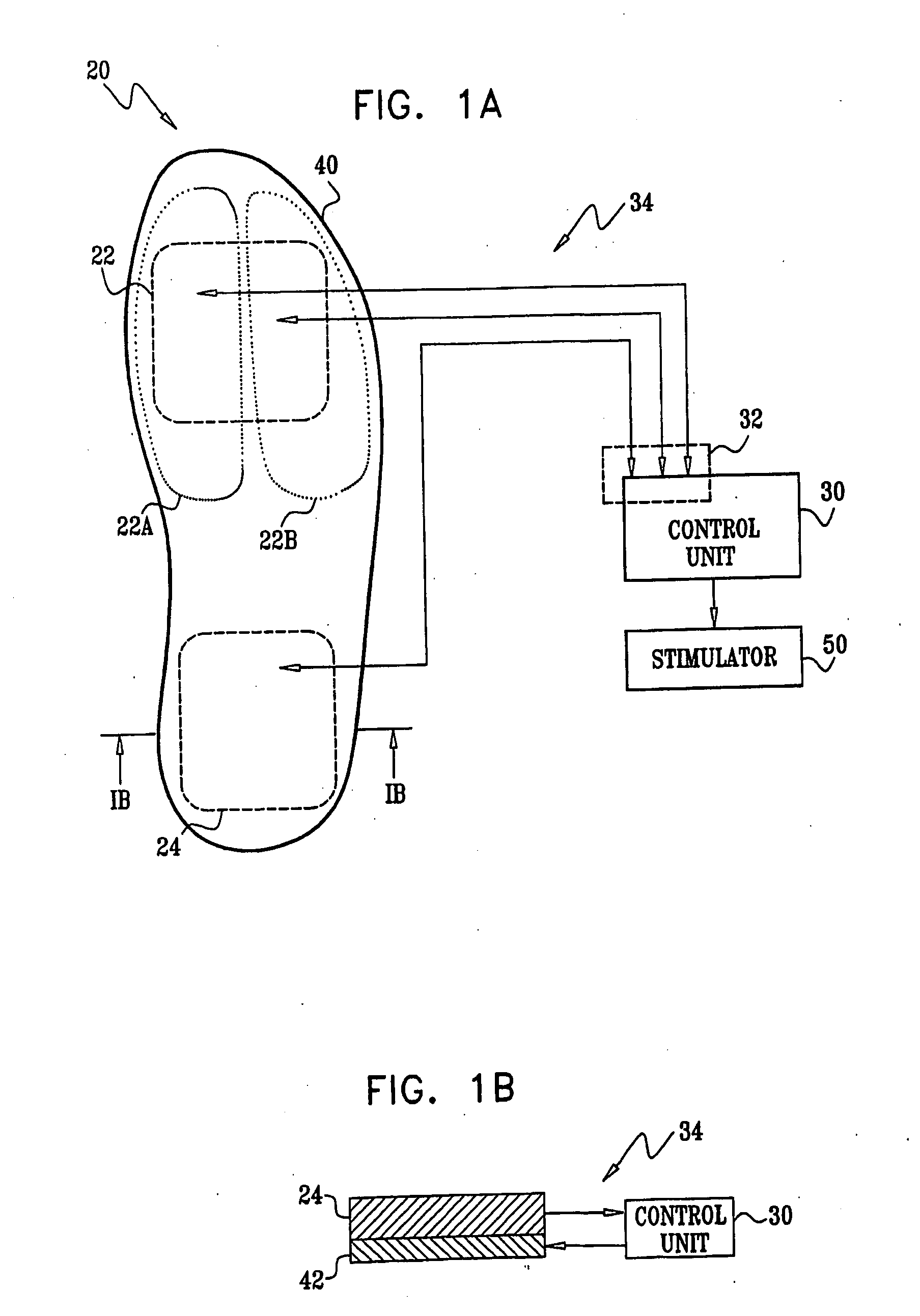 Sports shoe with sensing and control