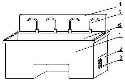 Fiddlehead sterilizing device using ozone water to disinfect