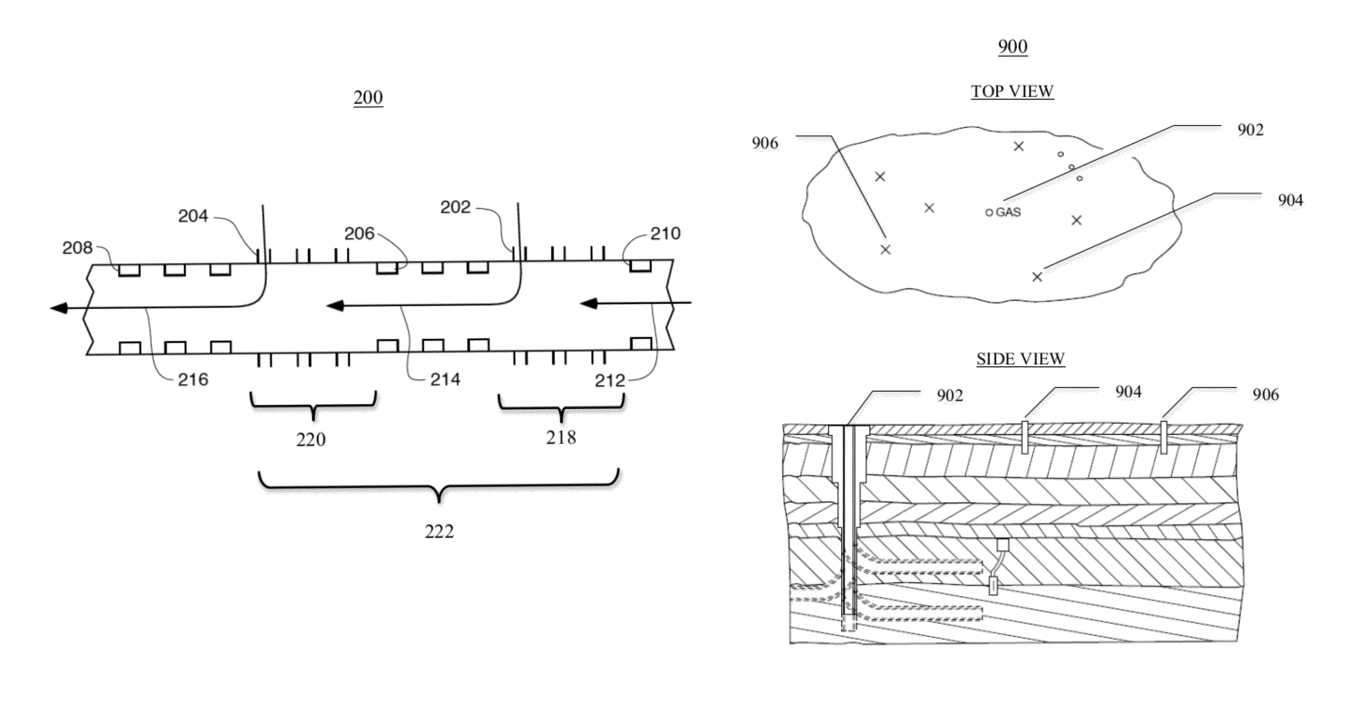 Systems and methods for monitoring groundwater, rock, and casing for production flow and leakage of hydrocarbon fluids