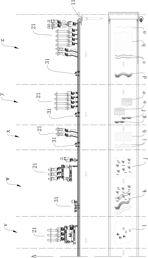 Forming production process for whole-body ceramic polished tile