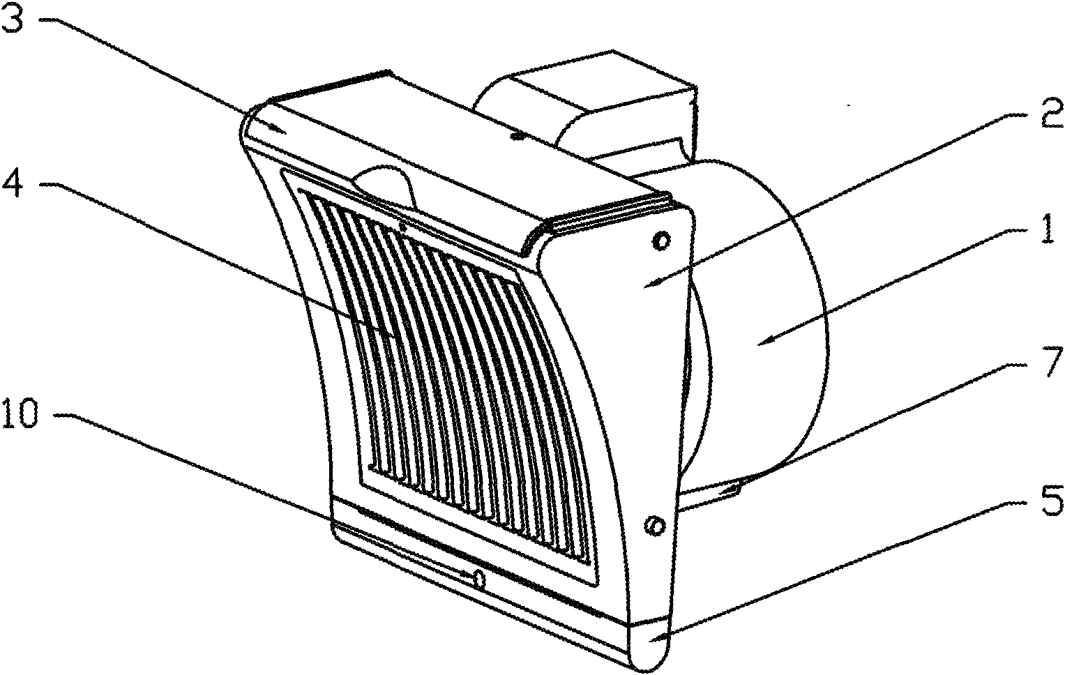 Turbine oil smoke absorbing fan