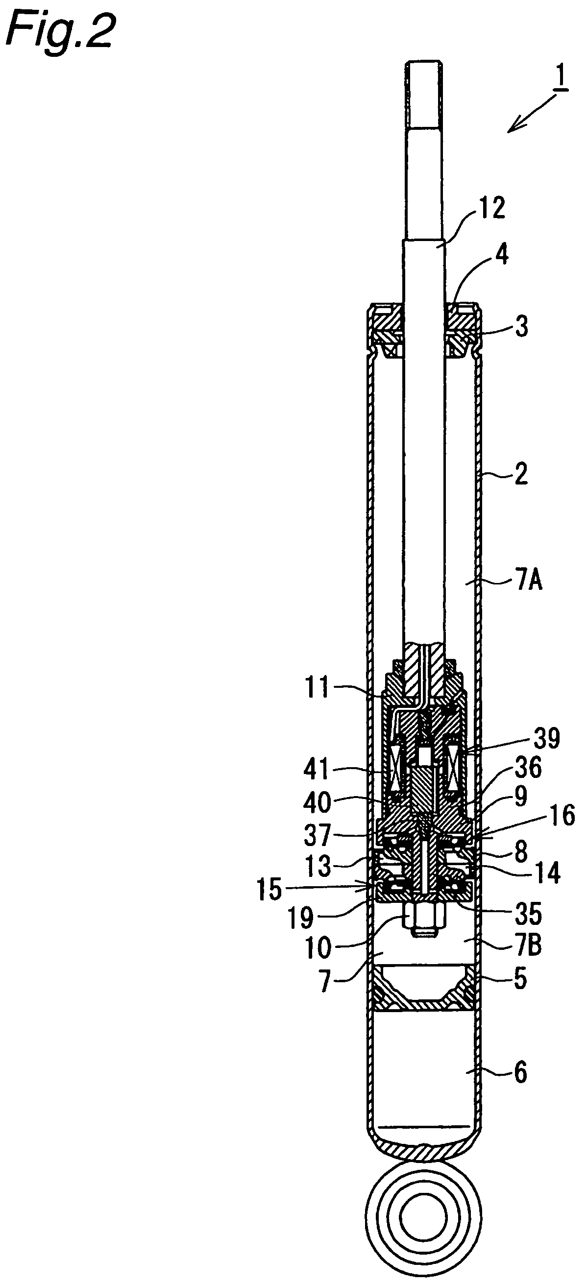 Controllable damping force hydraulic shock absorber