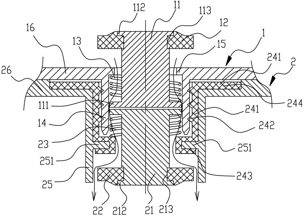 A waterway movable connection device