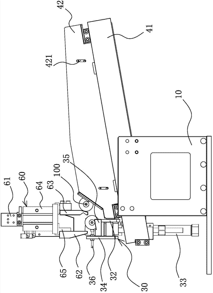 Incoming mechanism of feeding unit