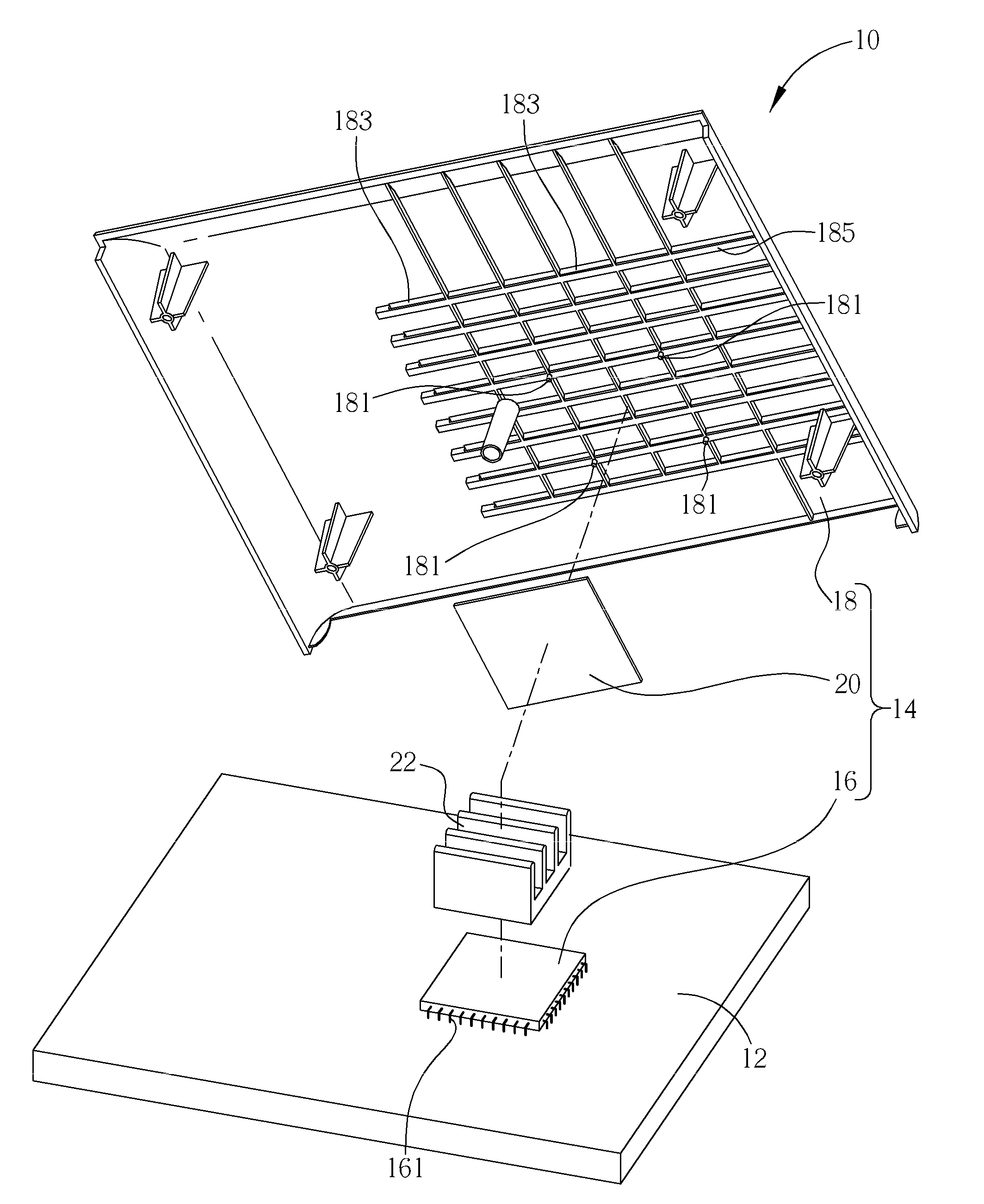 Electronic device with a heat insulating structure