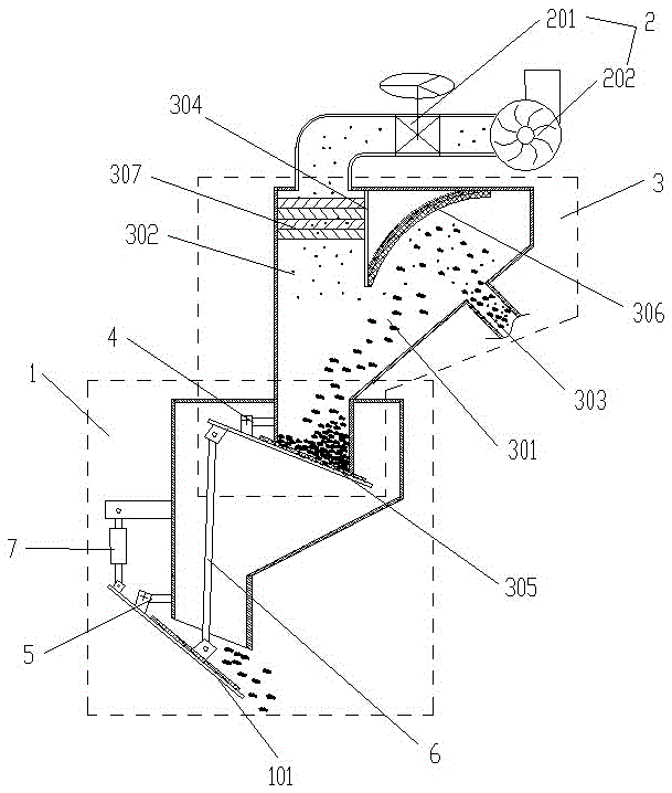 On-line welding flux circulation recycle device for submerged arc welding