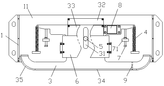 Online measuring device for outer arc arc-alignment precision of continuous casting machine